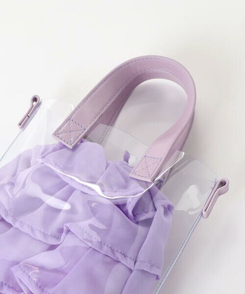 BeBe / べべ ショルダーバッグ | フリル巾着inクリアポシェット | 詳細10