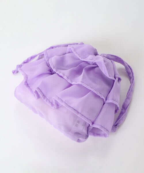 BeBe / べべ ショルダーバッグ | フリル巾着inクリアポシェット | 詳細12