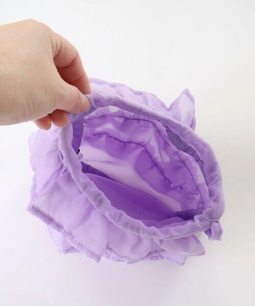 BeBe / べべ ショルダーバッグ | フリル巾着inクリアポシェット | 詳細15