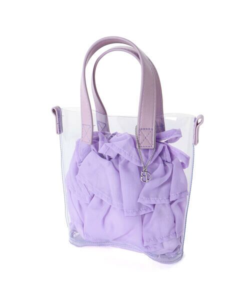 BeBe / べべ ショルダーバッグ | フリル巾着inクリアポシェット | 詳細8