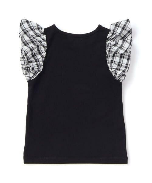 BeBe / べべ Tシャツ | 【お揃い】マドラスチェックサッカーフリル袖Tシャツ(90~150cm) | 詳細13