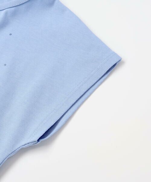 BeBe / べべ Tシャツ | 【接触冷感】チェックリボンプリント裾フリルヘムラインTシャツ(90~150cm) | 詳細13