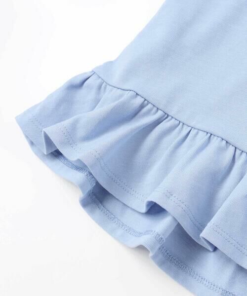 BeBe / べべ Tシャツ | 【接触冷感】チェックリボンプリント裾フリルヘムラインTシャツ(90~150cm) | 詳細14