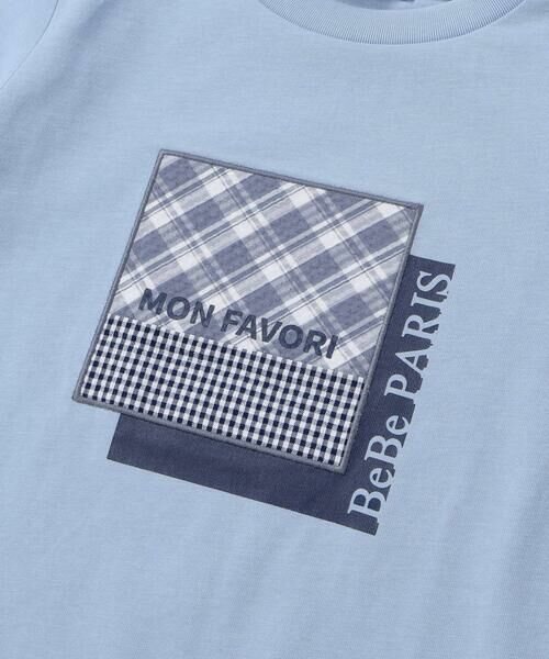 BeBe / べべ Tシャツ | 【接触冷感】【お揃い】マドラスチェックパッチ天竺半袖Tシャツ(90~150cm) | 詳細10