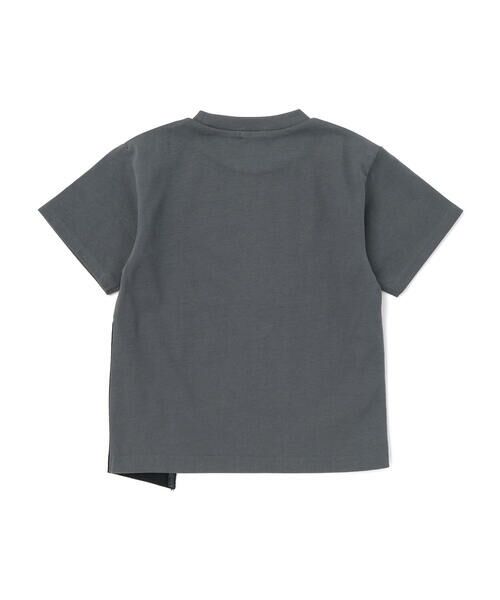 BeBe / べべ Tシャツ | 【接触冷感】アシンメトリー配色天竺半袖Tシャツ(90~160cm) | 詳細5