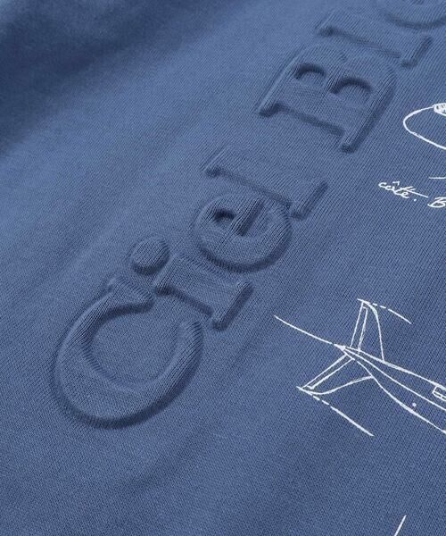 BeBe / べべ Tシャツ | 【JALコラボ】飛行機図面エンボス加工ロゴ半袖Tシャツ(90~140cm) | 詳細12