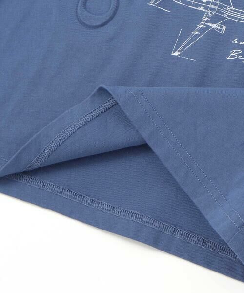 BeBe / べべ Tシャツ | 【JALコラボ】飛行機図面エンボス加工ロゴ半袖Tシャツ(90~140cm) | 詳細15
