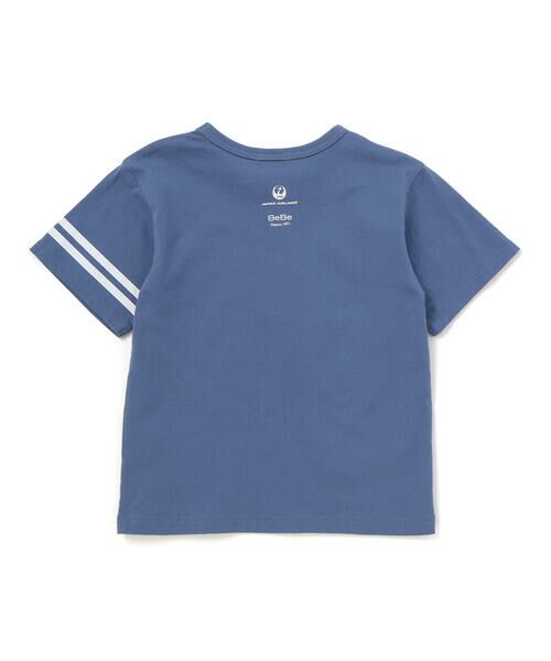 BeBe / べべ Tシャツ | 【JALコラボ】飛行機図面エンボス加工ロゴ半袖Tシャツ(90~140cm) | 詳細9