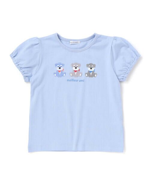 BeBe / べべ Tシャツ | 【抗菌・防臭】シュナウザープリント天竺パフスリーブTシャツ(90~130cm) | 詳細12