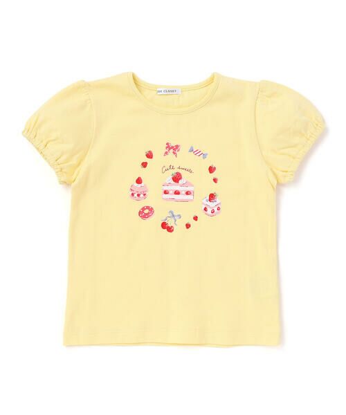 BeBe / べべ Tシャツ | 【抗菌・防臭】ケーキプリント天竺パフスリーブTシャツ(90~130cm) | 詳細6