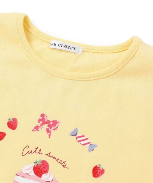 BeBe / べべ Tシャツ | 【抗菌・防臭】ケーキプリント天竺パフスリーブTシャツ(90~130cm) | 詳細8