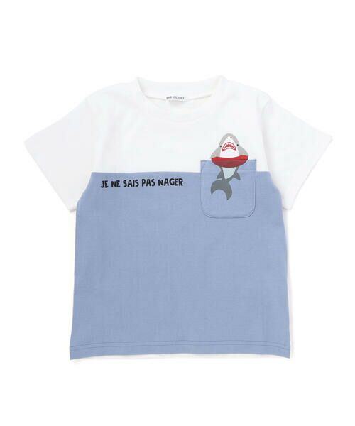 BeBe / べべ Tシャツ | 【抗菌・防臭】バイカラー海の生き物ポケット天竺半袖Tシャツ(90~130cm) | 詳細4