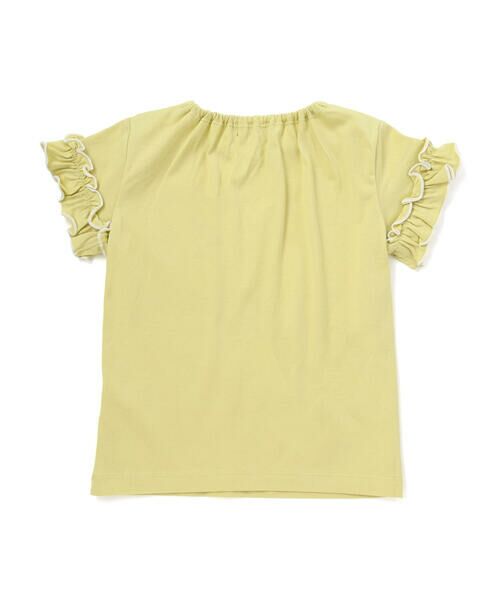 BeBe / べべ Tシャツ | フラワーシャワー刺しゅうフリル天竺半袖Tシャツ(90~150cm) | 詳細10