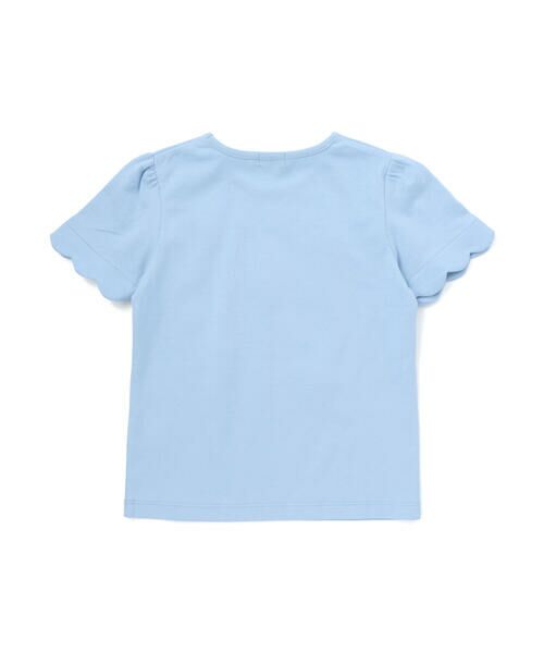 BeBe / べべ Tシャツ | フラミンゴモチーフスカラップ袖Tシャツ(80~150cm) | 詳細10