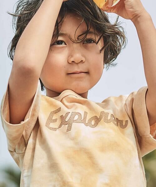 BeBe / べべ Tシャツ | Explorerメッシュロゴタイダイ染め天竺半袖Tシャツ(90~150cm) | 詳細3