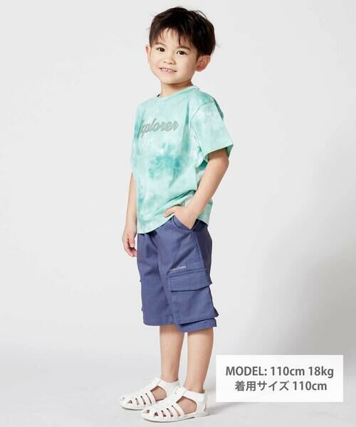 BeBe / べべ Tシャツ | Explorerメッシュロゴタイダイ染め天竺半袖Tシャツ(90~150cm) | 詳細13