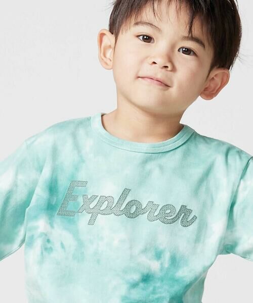 BeBe / べべ Tシャツ | Explorerメッシュロゴタイダイ染め天竺半袖Tシャツ(90~150cm) | 詳細15