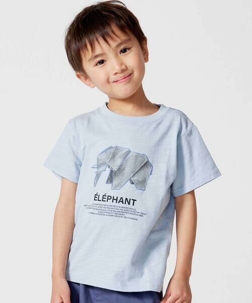 BeBe / べべ Tシャツ | Origamiアニマルスラブ天竺半袖Tシャツ(80~140cm) | 詳細5