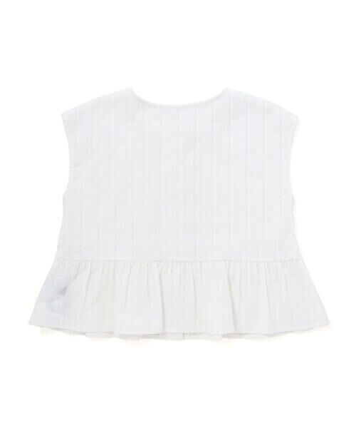 BeBe / べべ シャツ・ブラウス | (キャミソール付)カラミストライプ裾フリルボックスブラウス(100~160cm) | 詳細8