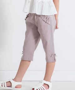 BeBe / べべ ショート・ハーフ・半端丈パンツ | 【接触冷感】ストレッチウェザーポケットフリルサブリナパンツ(90~160cm)