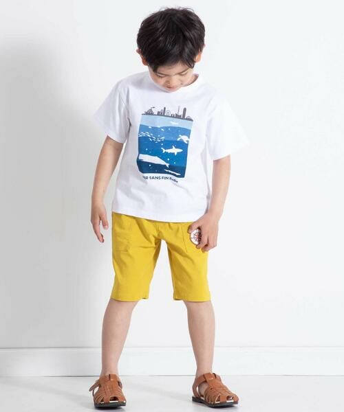 BeBe / べべ ショート・ハーフ・半端丈パンツ | 【接触冷感】ストレッチウェザーコンパス刺しゅうポケットハーフパンツ(90~160cm) | 詳細2