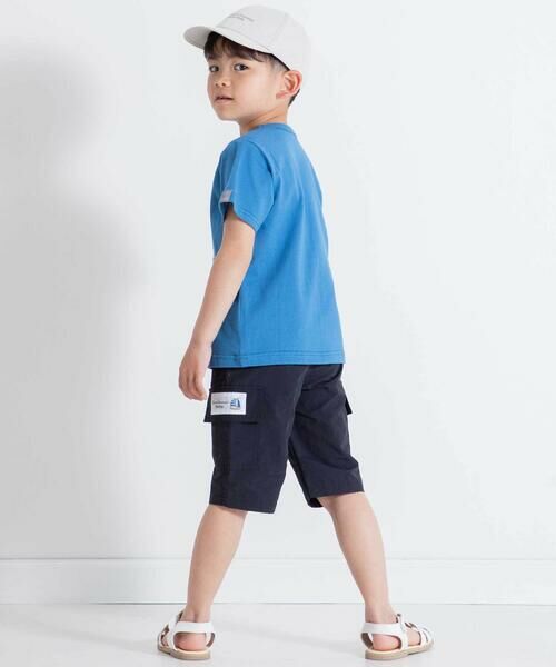 BeBe / べべ ショート・ハーフ・半端丈パンツ | ナイロンワッシャーヨットネームカーゴハーフパンツ(90~160cm) | 詳細2