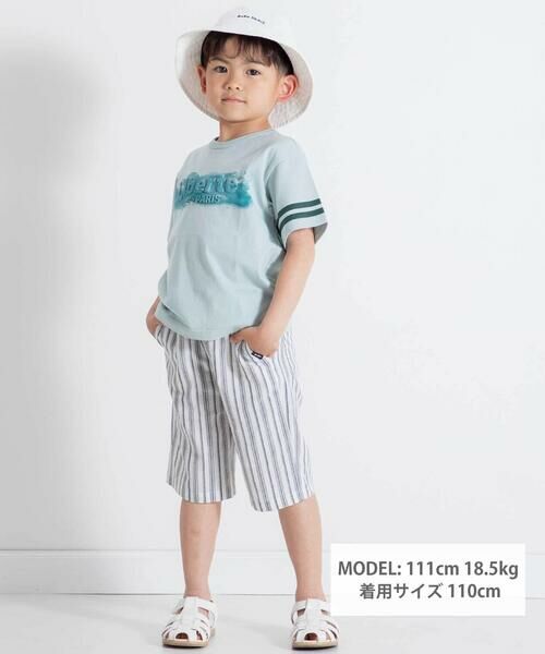 BeBe / べべ ショート・ハーフ・半端丈パンツ | 【お揃い】ナチュラルストライプハーフパンツ(90~140cm) | 詳細4