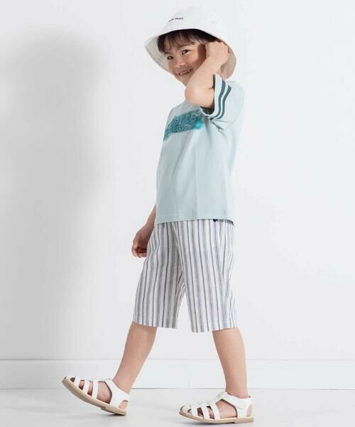 BeBe / べべ ショート・ハーフ・半端丈パンツ | 【お揃い】ナチュラルストライプハーフパンツ(90~140cm) | 詳細5