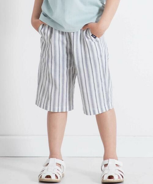 BeBe / べべ ショート・ハーフ・半端丈パンツ | 【お揃い】ナチュラルストライプハーフパンツ(90~140cm) | 詳細7