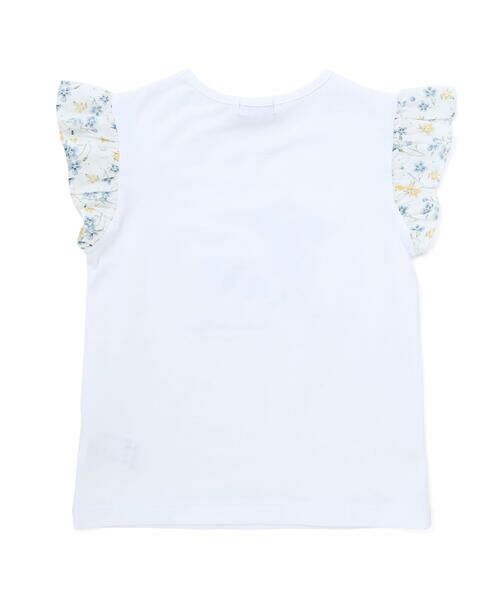 BeBe / べべ Tシャツ | 【お揃い】フラワープリントフリル袖Tシャツ(90~150cm) | 詳細7