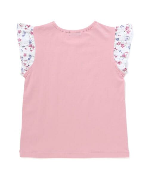 BeBe / べべ Tシャツ | 【お揃い】フラワープリントフリル袖Tシャツ(90~150cm) | 詳細15