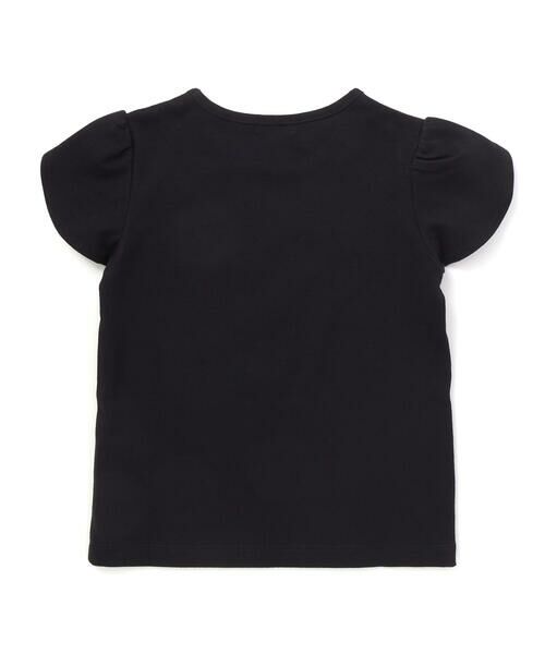 BeBe / べべ Tシャツ | ペタルスリーブ発泡ドットロゴプリントTシャツ(90~160cm) | 詳細9