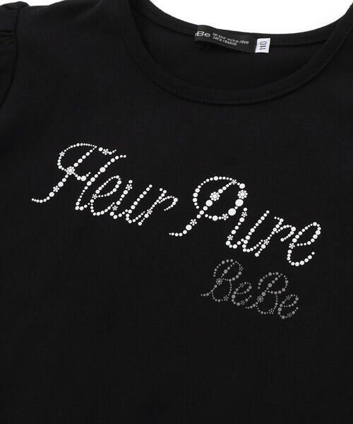 BeBe / べべ Tシャツ | ペタルスリーブ発泡ドットロゴプリントTシャツ(90~160cm) | 詳細11