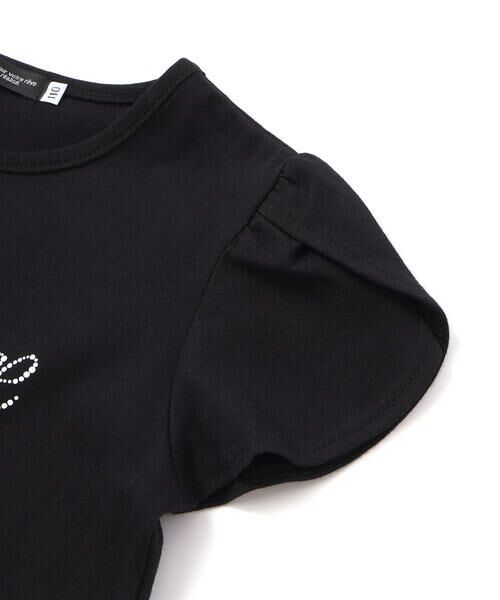 BeBe / べべ Tシャツ | ペタルスリーブ発泡ドットロゴプリントTシャツ(90~160cm) | 詳細13
