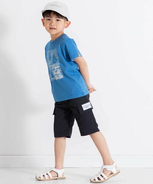 BeBe / べべ Tシャツ | ヨットシルエットプリント天竺半袖Tシャツ(90~160cm) | 詳細4