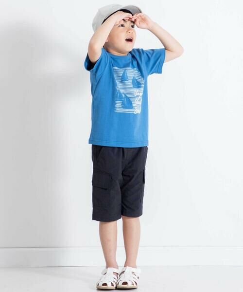 BeBe / べべ Tシャツ | ヨットシルエットプリント天竺半袖Tシャツ(90~160cm) | 詳細5