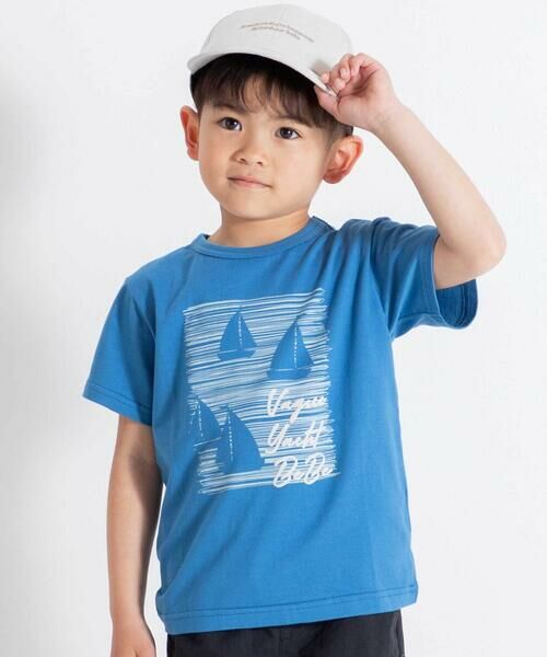 BeBe / べべ Tシャツ | ヨットシルエットプリント天竺半袖Tシャツ(90~160cm) | 詳細6