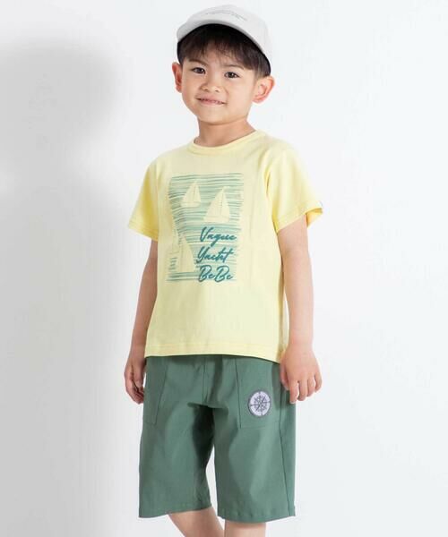 BeBe / べべ Tシャツ | ヨットシルエットプリント天竺半袖Tシャツ(90~160cm) | 詳細14