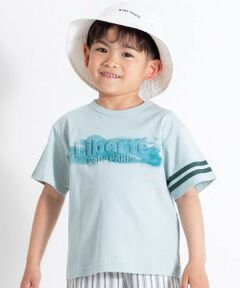 BeBe / べべ Tシャツ | エンボス加工Liberteロゴプリント天竺半袖Tシャツ(90~160cm)