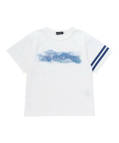 BeBe / べべ Tシャツ | エンボス加工Liberteロゴプリント天竺半袖Tシャツ(90~160cm) | 詳細5