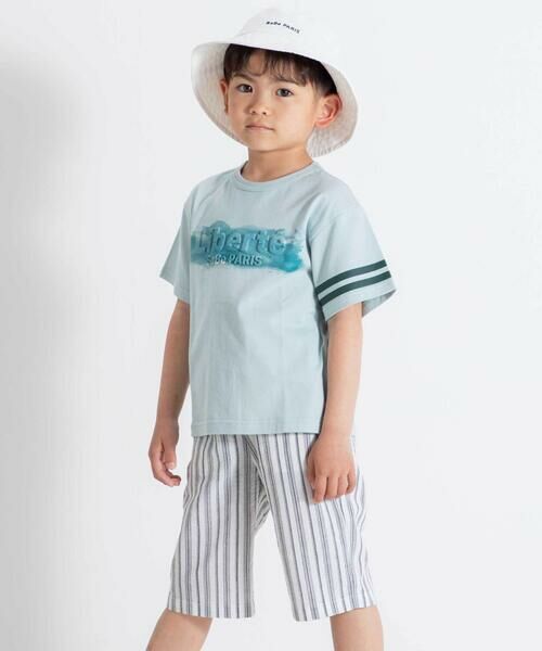 BeBe / べべ Tシャツ | エンボス加工Liberteロゴプリント天竺半袖Tシャツ(90~160cm) | 詳細15