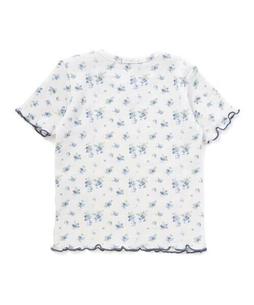 BeBe / べべ ベビー・キッズウエア | 花柄ワッフル半袖Tシャツ+ヒラミニスカパン+ヘアバンドセット(80~90cm) | 詳細9