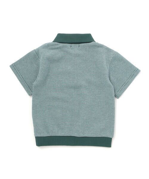 BeBe / べべ ポロシャツ | ワッフルバーズアイ切り替え半袖ポロシャツ(80~90cm) | 詳細5