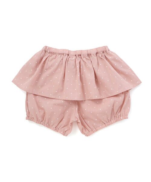 BeBe / べべ ショート・ハーフ・半端丈パンツ | 【お揃い】ツイルドットプリントペプラムフリルブルマ(80~90cm) | 詳細15