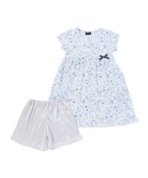 BeBe / べべ ミニ丈・ひざ丈ワンピース | (ペチパンツ付)【お揃い】強撚スムースボタニカルレモン柄半袖ワンピース(90~150cm) | 詳細4