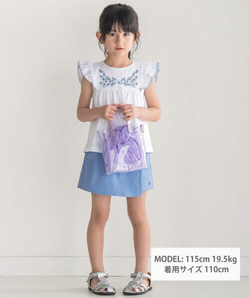 BeBe / べべ ショート・ハーフ・半端丈パンツ | ライトオンスデニムラップショートパンツ(90~150cm) | 詳細11