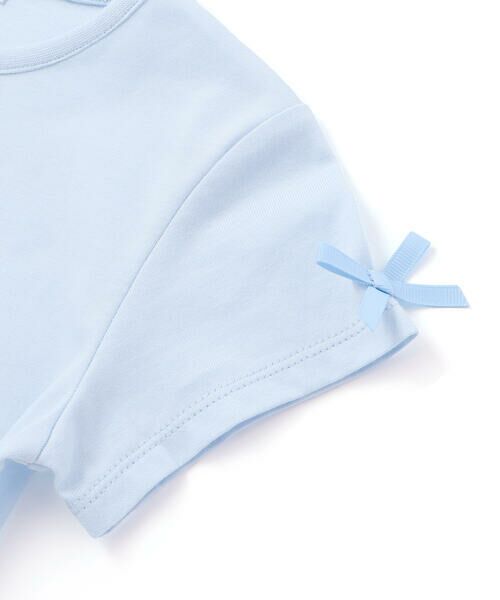 BeBe / べべ Tシャツ | 【お揃い】【神戸タータン×BeBe】チェックハートパッチ半袖Tシャツ(90~160cm) | 詳細10