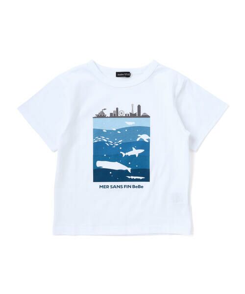 BeBe / べべ Tシャツ | ウミノナカプリント天竺半袖Tシャツ(90~140cm) | 詳細5