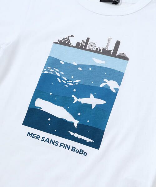 BeBe / べべ Tシャツ | ウミノナカプリント天竺半袖Tシャツ(90~140cm) | 詳細8