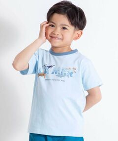 BeBe / べべ Tシャツ | ウミノイキモノプリントロゴ天竺半袖Tシャツ(90~140cm)